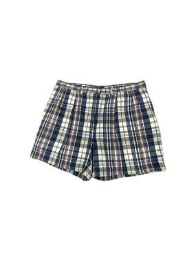 Polo Ralph Lauren Chino Tyler Short Mens 40 Blue 100% Cotton Plaid Flat FrontPol